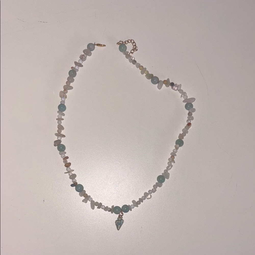 Elegant Beaded Necklace with Pendant